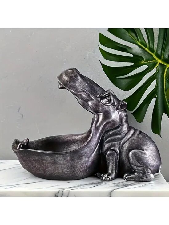 Other - Whimsical Hippo (Hippopotamus) Candy Dish – Fun & Functional Catchall